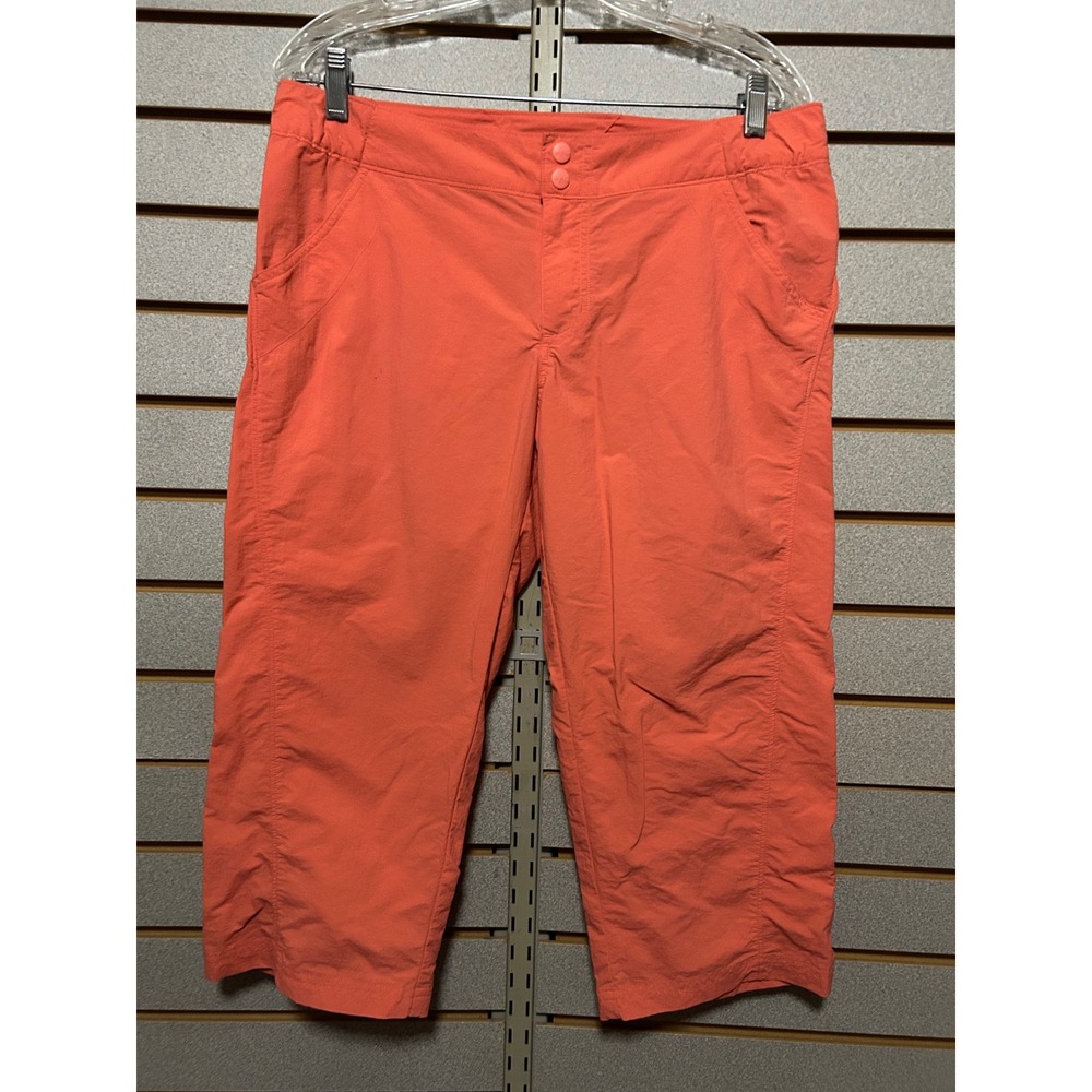 Columbia PFG Women Coral Orange Performance‎ Fishing Gear Capri Pants Size S